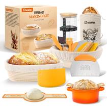 Conjunto de suprimentos para panificação DEORFGO Sourdough com cesta de prova