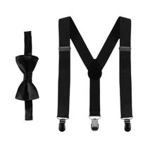 Conjunto De Suspensórios Ajustáveis Com Gravata Borboleta Para Crianças, Acessórios Para Casamento