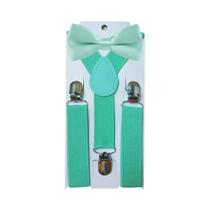 Conjunto De Suspensórios Ajustáveis Com Gravata Borboleta Para Meninos E Meninas, Terno Para