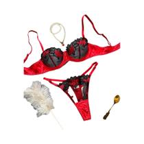 Conjunto De Sutiã De Renda Floral 2 Peças De Luxo Sexy Exótico Mirabelle Lingerie Roupa Fina