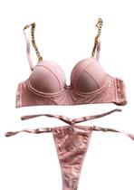Conjunto De Sutiã E Calcinha Encanto De Renda.