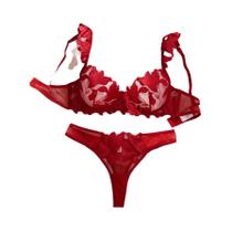 Conjunto De Sutiã E Calcinha Transparente Floral Sexy Para Mulheres, Lingerie Charmosa De Fada Para Conjunto De Sutiã E Calcinha Transparente Floral Sexy Para Mulheres, Lingerie Charmosa De Fada Para