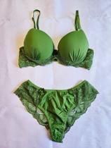 Conjunto de sutiã e fio verde M zensil 610 Conjunto de sutiã e fio verde M zensil 610