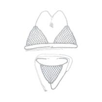Conjunto De Sutiã E Tanga Com Strass Para Mulheres, Lingerie Fashion, Joias De Corpo Para Festivais