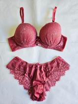 Conjunto de sutiã e tanga GG rosa sandia Conjunto de sutiã e tanga GG rosa sandia