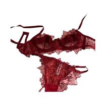 Conjunto De Sutiã Leve De Renda Com Suporte De Arame Macio E Efeito Lifting, Lingerie Exquisita Conjunto De Sutiã Leve De Renda Com Suporte De Arame Macio E Efeito Lifting, Lingerie Exquisita