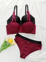 Conjunto De Sutiã Push up Com Aro E Calcinha Para Mulheres, Lingerie Do Dia a Dia, 2 Conjuntos Conjunto De Sutiã Push up Com Aro E Calcinha Para Mulheres, Lingerie Do Dia a Dia, 2 Conjuntos