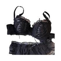 Conjunto De Sutiã Sexy Com Renda Para Mulheres Com Seios Pequenos, Sem Aros