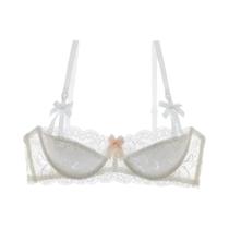 Conjunto De Sutiã Slim De Renda Francesa Para Meninas, Confortável E Respirável, Lingerie Sexy Pure