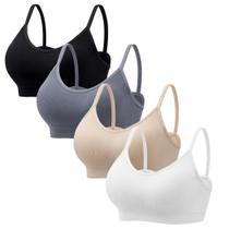 Conjunto de sutiãs acolchoados Cami Bralettes Angelhood Everyday Basic x4 Conjunto de sutiãs acolchoados Cami Bralettes Angelhood Everyday Basic x4