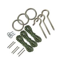 Conjunto de swing DIY Hook and Ring Toss Game Jac & Mok, pacote com 3