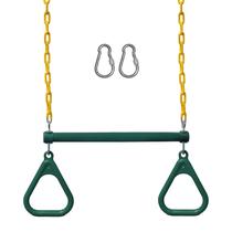 Conjunto de swing Jungle Gym Kingdom com barra e corrente Trapeze Swing
