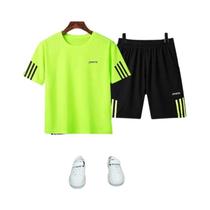 Conjunto De T-Shirt De Manga Curta E Shorts De Secagem Rápida Para Meninos E Meninas, 2 Peças, Conjunto De T-Shirt De Manga Curta E Shorts De Secagem Rápida Para Meninos E Meninas, 2 Peças,