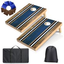 Conjunto de tábuas Cornhole FESHIR 91x61cm em madeira maciça ao ar livre Conjunto de tábuas Cornhole FESHIR 91x61cm em madeira maciça ao ar livre
