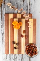 Conjunto de Tábuas de Carne Madeira Rústica Pinus 45 35cm