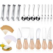 Conjunto de tábuas de charcutaria Patelai 18 peças de madeira de aço inoxidável