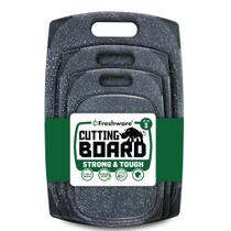 Conjunto de tábuas de corte Freshware Plastic Kitchen com sulcos de suco