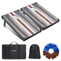 Conjunto de tabuleiro Cornhole Pennpliy 61x91 cm dobrável com 8 bolsas