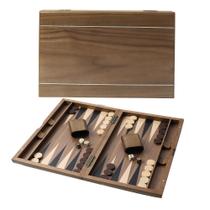 Conjunto de tabuleiro de gamão GSE Games & Sports Expert Wooden