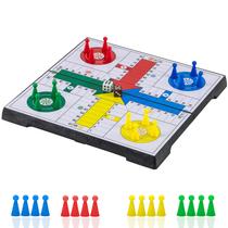 Conjunto de tabuleiro de jogo Ludo KOKOSUN Magnetic Folding Travel 24 cm Conjunto de tabuleiro de jogo Ludo KOKOSUN Magnetic Folding Travel 24 cm