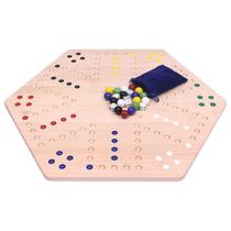 Conjunto de tabuleiro de jogo Wahoo Marble Amishtoybox.com Solid Maple Wood