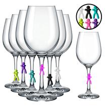 Conjunto De Taça 435ml 6pcs Bueno Glass Acompanha Marcadores De Taças