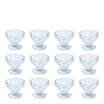 Conjunto de Taça de Sobremesa Paris 150ml 12 Peças Natural em Policarbonato Linha Profissional Cook VEM