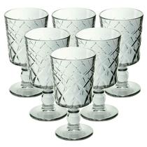 Conjunto De Taças Artemis Cinza 260Ml 6 Peças