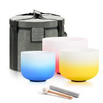Conjunto de taças de canto de cristal Lycrystal Aria Gradient GEC 432Hz Conjunto de taças de canto de cristal Lycrystal Aria Gradient GEC 432Hz