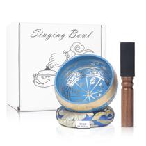 Conjunto de taças de canto tibetanas Kmise, feito à mão, meditação no Nepal