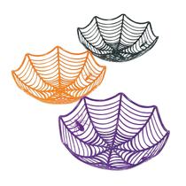 Conjunto de taças de doces Fun Express Plastic Spider Web Halloween
