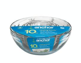 Conjunto de taças de mistura Anchor Hocking, 10 peças de vidro
