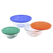 Conjunto de taças de mistura Pyrex Smart Essentials, 6 peças, 1,5 L, EUA Conjunto de taças de mistura Pyrex Smart Essentials, 6 peças, 1,5 L, EUA