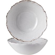 Conjunto de taças de servir ZAROCRUS Rustic Melamine 30cm Farmhouse White