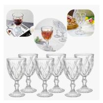 Conjunto De Taças De Vidro Diamond 140 Ml Elegância Para Todas As Ocasiões Conjunto De Taças De Vidro Diamond 140 Ml Elegância Para Todas As Ocasiões