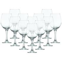 Conjunto De Taças De Vidro Para Vinho/ Água 385 Ml 12 Peças
