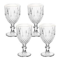 Conjunto de Taças de Vidro Transparente Lumini Greek Fio de Ouro 320ml - Wolff Conjunto de Taças de Vidro Transparente Lumini Greek Fio de Ouro 320ml - Wolff