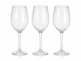 Conjunto de Taças de Vinho 350ml com 3 Peças em Vidro Taças Elegantes para Vinho Tinto, Branco, Jantar e Decoração Conjunto de Taças de Vinho 350ml com 3 Peças em Vidro Taças Elegantes para Vinho Tinto, Branco, Jantar e Decoração