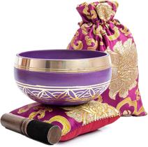 Conjunto de taças para canto Himalayan Bazaar Easy Play 7 Chakra Purple