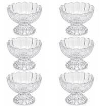 Conjunto de Taças para Sobremesa Geneva 6 Peças 125ml Vidro Transparente Wolff