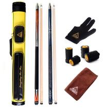 Conjunto de Taco de Sinuca CUESOUL E103 2x58" Hastes de Bordo com Estojo