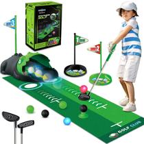 Conjunto de Tacos de Golfe de Brinquedo TERRAMUS com Retorno Automático de Bolas (3-5 anos)