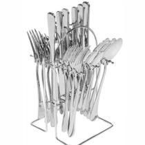 Conjunto de Talheres 24 Peças com Suporte Inox - Quanhe