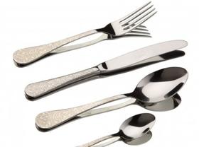 Conjunto de Talheres Aço Inox Rocco Silver 24peças - Copa&Cia Conjunto de Talheres Aço Inox Rocco Silver 24peças - Copa&Cia