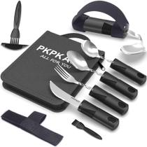 Conjunto de Talheres Adaptativos Pesados PKPKAUT de 7 Peças Conjunto de Talheres Adaptativos Pesados PKPKAUT de 7 Peças
