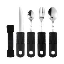 Conjunto De Talheres Ajustáveis Em Aço Inoxidável Para Tremores Nas Mãos, Idosos, Artrite E