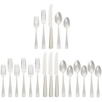 Conjunto de talheres Amazon Basics em aço inoxidável de 20 peças