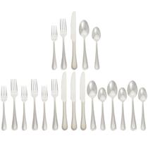 Conjunto de talheres Amazon Basics em aço inoxidável de 20 peças