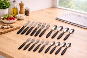 Conjunto de Talheres Avulsos 120 Peças - Preta