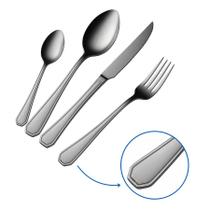 Conjunto De Talheres Black Em Inox 24 Peças Faqueiro De Luxo - Fratelli Conjunto De Talheres Black Em Inox 24 Peças Faqueiro De Luxo - Fratelli